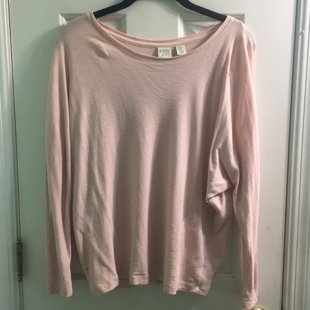 Pink long sleeved top